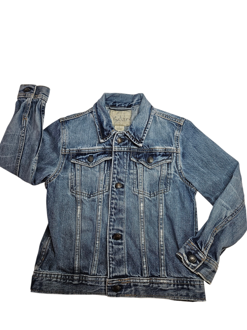 Polo Ralph Lauren Kids Denim Blue Trucker Jacket 100% Cotton Big Kids Size 6